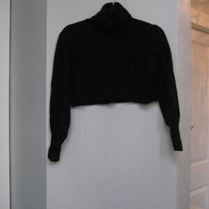 Wilfred cropped puff sleeve merino wool turtleneck